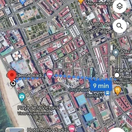 Moderno En 9 Min Andando De La Playa Victoria Con Garaje *