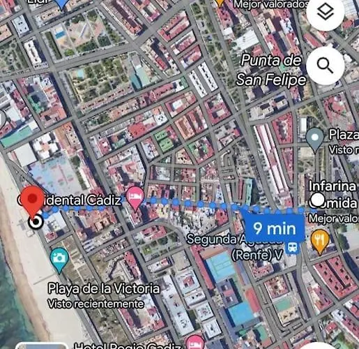 Moderno En 9 Min Andando De La Playa Victoria Con Garaje *